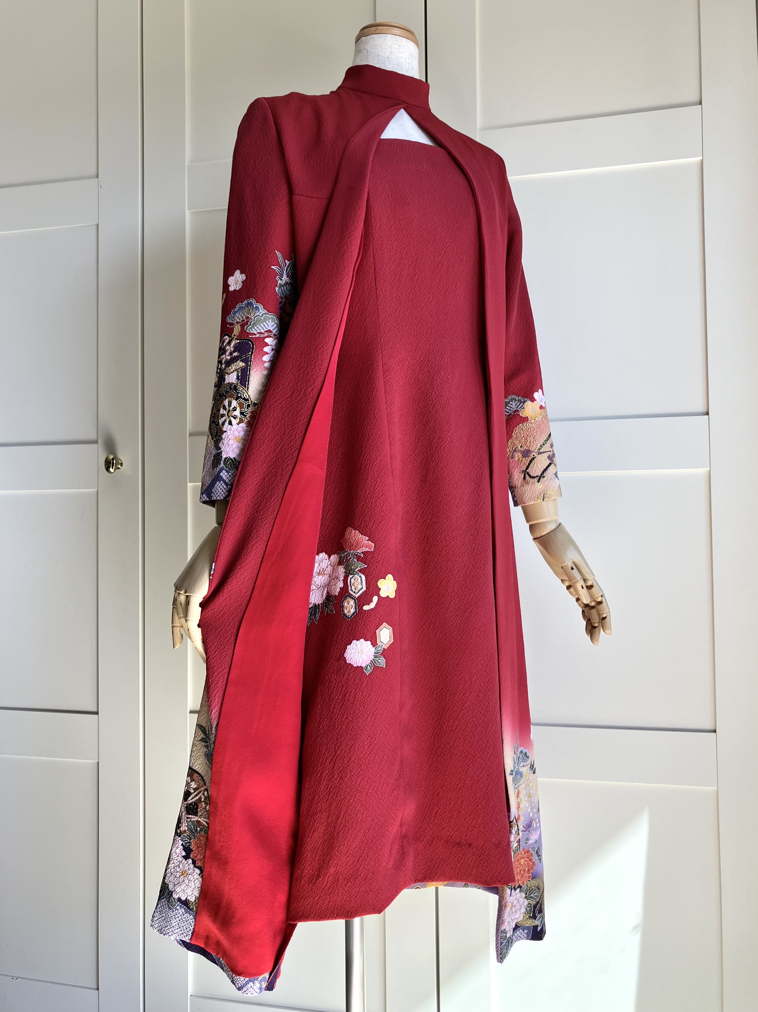 MARUMI DRESS / THE ONE Short-Inner Coat Hybrid Dress [Layered Design]