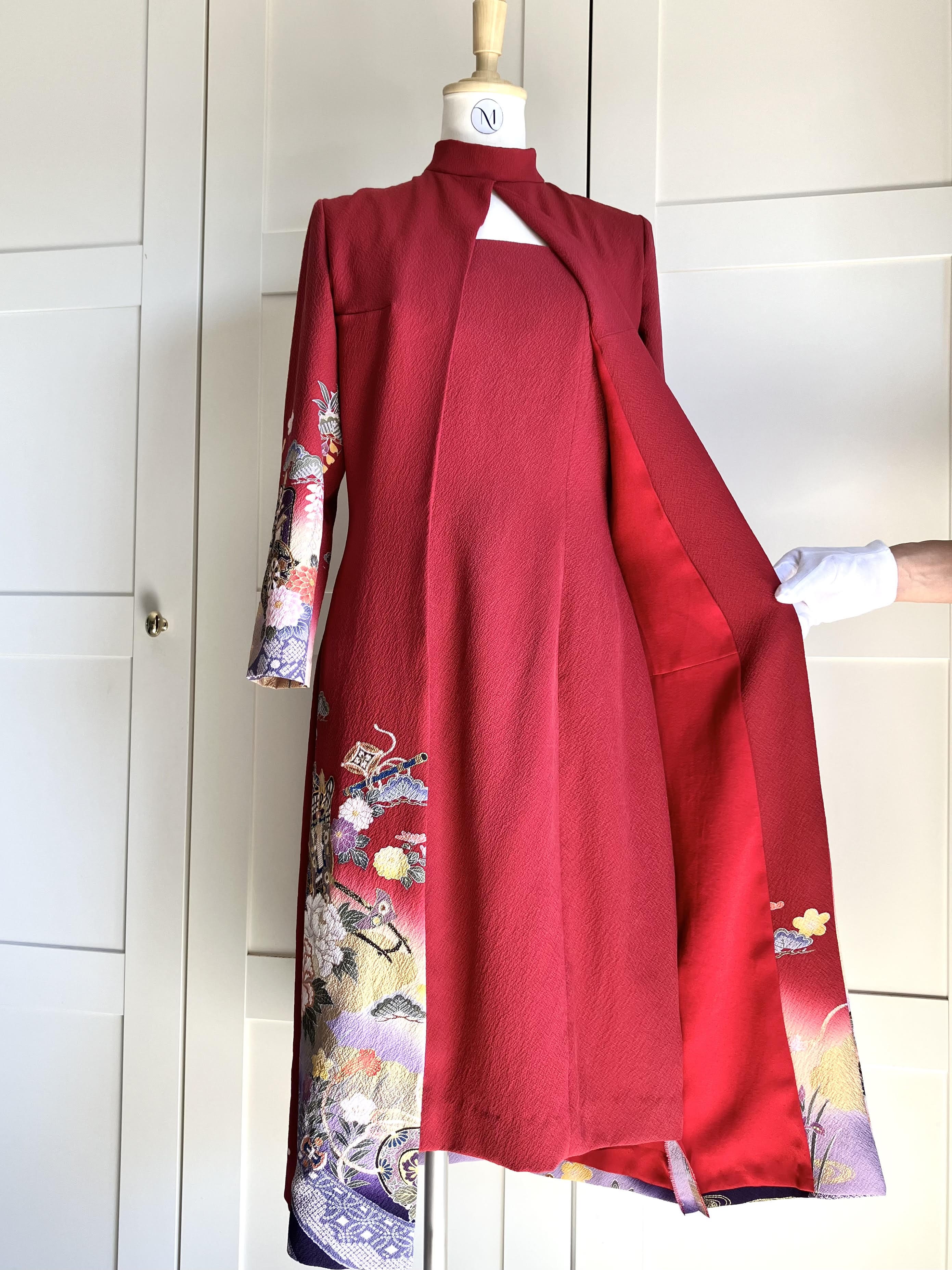 MARUMI DRESS / THE ONE Short-Inner Coat Hybrid Dress [Layered Design]